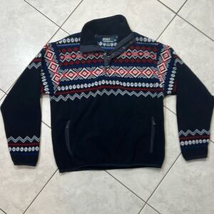 Polo Ralph Lauren blue cozy fair isle pullover
